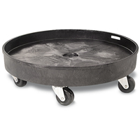 Socle roulant pour contenant &agrave; d&eacute;chets, Poly&eacute;thyl&egrave;ne, Noir Distribution Élite MP