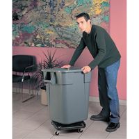 Socles roulants  Brute, carr&eacute;s, Poly&eacute;thyl&egrave;ne, Noir Distribution Élite MP