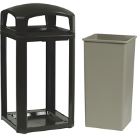 Cadre pour contenant Landmark Series Classique a/enveloppe rigide, Plastique, 50 gal. US Distribution Élite MP