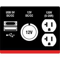 G&eacute;n&eacute;ratrice &agrave; onduleur, Surtension 2500 W, Nominale 1800 W, R&eacute;servoir 4,2 L Distribution Élite MP