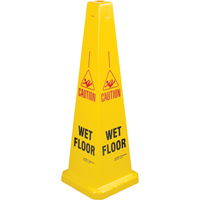 "Wet Floor" Lamba Traffic Cones, English with Pictogram Distribution Élite MP