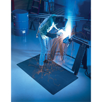 Tapis WeldSafe No 447, Caoutchouc, 75' lo, 2' la x 9/16" &eacute;pais, Noir Distribution Élite MP