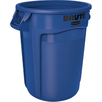 Round Brute&reg; Containers, Bulk, Polyethylene, 32 US gal. Distribution Élite MP