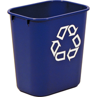 Contenant de recyclage, De bureau, Plastique, 13-5/8 pintes US Distribution Élite MP