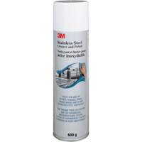 Nettoyant et produit &agrave; polir pour l'acier inoxydable, 21,5 oz., Canette a&eacute;rosol Distribution Élite MP