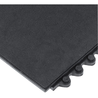 24/Seven&reg; Matting, Rubber, 3' W x 3' L, 5/8" Thick, Black Distribution Élite MP