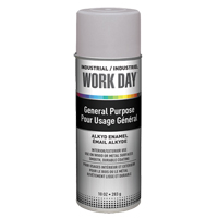 Peinture industrielle Work Day, Gris, Tr&egrave;s mat, 10 oz, Canette a&eacute;rosol Distribution Élite MP