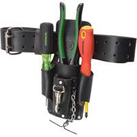 Tool Belt Pouch, Multiple Tool Holder, Leather, 4 Pockets Distribution Élite MP