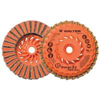 Enduro-Flex 2-IN-1 Turbo Finishing Disc, 4-1/2" x 5/8"-11, Type 27, 80 Grit, Aluminum Oxide Distribution Élite MP