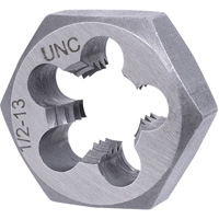 SAE Hex Die, 1" Dia., 1/2"-13NC Thread, Alloy Steel Distribution Élite MP