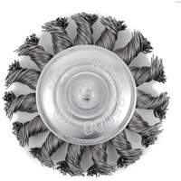 Brosse radiale &agrave; fils nou&eacute;s torsad&eacute;s mont&eacute; sur mandrin EKR275-20, 3", Fils ,02", Tige 1/4" Distribution Élite MP