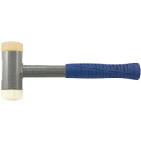 Heavy-Duty Soft-Face Dead Blow Hammer, 2.25 lbs. Head Weight, Polyurethane Face, Tubular Steel Handle Distribution Élite MP