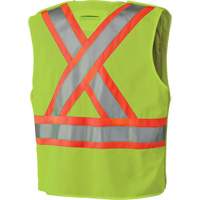 6936 5-Point Tear-Away Safety Vest, High Visibility Lime-Yellow, 2X-Large, Polyester Distribution Élite MP