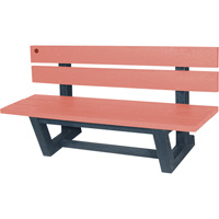 Bancs de parc d'ext&eacute;rieur, Plastique recycl&eacute;, 60" lo x 22-13/16" la x 29-13/16" h, S&eacute;quoia Distribution Élite MP