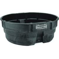Stock Tank, 69" D x 63.25" W x 25" H, 2500 lbs. Capacity, Black Distribution Élite MP