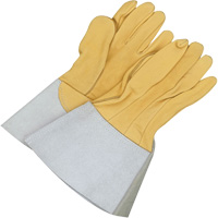 Gants de soudage &agrave; l'arc TIG en cuir de daim retourn&eacute; Gander Brand, Cuir fleur de daim, Taille 10 Distribution Élite MP