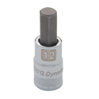 Douille &agrave; embout m&eacute;trique standard, 12 mm x 2,44" lo, Prise 1/2" Distribution Élite MP