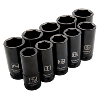 Jeu de douilles SAE, 10 Mcx, Chocs, Prise de 3/4", Profond Distribution Élite MP