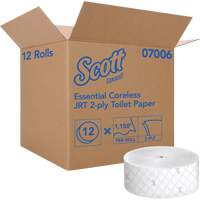 Papier hygi&eacute;nique Scott Essential, Rouleau G&eacute;ant/Sans rouleau central, 2 Pli, Longueur 1150', Blanc Distribution Élite MP