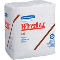 Serviettes jetables L20 WypAll, Tout usage, 12-1/2" lo x 12" la Distribution Élite MP