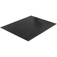 Tapis &agrave; nervures larges, Couloir, 4' x 75' x 1/8", Noir Distribution Élite MP