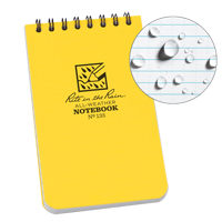 Carnet de notes de poche &agrave; spirale, Couverture souple, Jaune, 100 Pages, 3" , 5"  Distribution Élite MP