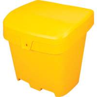 Bacs d'entreposage pour sel & sable, Avec Moraillon, 21" x 27" x 26", 4,24 pi³, Jaune Distribution Élite MP