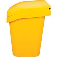 Bacs d'entreposage pour sel & sable, Avec Moraillon, 21" x 27" x 26", 4,24 pi³, Jaune Distribution Élite MP