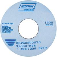 Tool Room Wheel, Type 01, Ceramic Alumina, 14" x 1" Distribution Élite MP