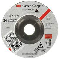 Green Corps Flexible Grinding Wheel, 5" x 1/4", 7/8" Arbor, Ceramic, Type 1 Distribution Élite MP
