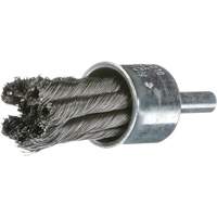 Knot Wire End Brush, 1" Dia., 0.02" Wire Dia., 1/4" Shank Distribution Élite MP