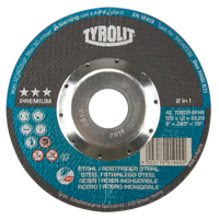 Premium 2 in 1 Thincut Cut-Off Wheel, 5" x 0.045", 7/8" Arbor, Type 27, Aluminum Oxide, 12250 RPM Distribution Élite MP