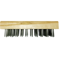 Flat Wire Butcher Block Brushes, Flat Steel Wire, 5 x 10 Wire Rows, 7-5/8" Long Distribution Élite MP