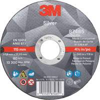 Meule &agrave; tronçonner Silver, 4-1/2" x 0,045", Arbre de 7/8", Type 1, C&eacute;ramique, 13 300 Tr/min Distribution Élite MP