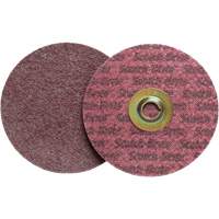 Disque de conditionnement de surface Scotch-Brite Roloc, 2" dia., Grain Moyen, Oxyde d'aluminium Distribution Élite MP