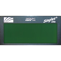 ArcOne&reg; Singles&reg; High Definition Auto-Darkening Welding Lens, 2" W x 4-1/2" H Viewing Area, For Use With ArcOne&reg; Distribution Élite MP