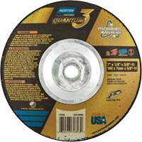 Quantum3 SG Saucer Wheel, 7" x 1/4", 5/8"-11 Arbor, Ceramic Alumina, Type 28 Distribution Élite MP