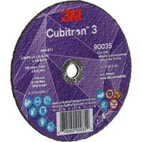 Meule &agrave; tronçonner Cubitron 3, 4" x 1/8", Arbre de 3/8", Type T1, C&eacute;ramique, 21000 Tr/min Distribution Élite MP