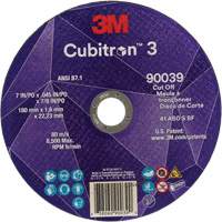 Meule &agrave; tronçonner Cubitron 3, 7" x 0,09", Arbre de 7/8", Type T27, C&eacute;ramique, 8500 Tr/min Distribution Élite MP
