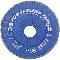 Powerblend TRM Trimmable Flap Disc, 4-1/2" x 7/8", Type 29, Z40 Grit, Zirconium Distribution Élite MP