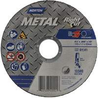 Metal RightCut Right Angle Cut-Off Wheel, 4-1/2" x 0.045", 7/8" Arbor, Type 01/41, Aluminum Oxide, 13580 RPM Distribution Élite MP