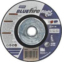 BlueFire RightCut Right Angle Cut-Off Wheel, 4-1/2" x 1/16", 5/8"-11 Arbor, Type 27/42, Aluminum Oxide, 13580 RPM Distribution Élite MP