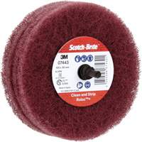 Roue de ponçage &agrave; usage g&eacute;n&eacute;ral Scotch-Brite Roloc Plus, 4" dia. Distribution Élite MP