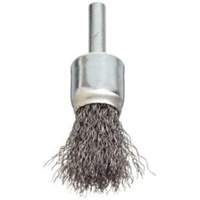 Stem Mounted Crimped Wire Brush, 3/4", 0.006" Fill, 1/4" Shank Distribution Élite MP
