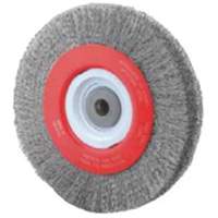 Crimped Bench Wheel, 8" Dia., 0.014" Fill, 1/2"-2 Arbor Distribution Élite MP