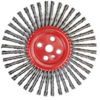 Stringer Bead Knot Wire Brush, 12" Dia., 0.035" Fill, 1" Arbor, Steel Distribution Élite MP