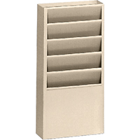 Literature Storage Racks, Stationary, 5 Slots, Steel, 9-3/4" W x 4-1/8" D x 21" H Distribution Élite MP