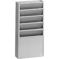 Literature Storage Racks, Stationary, 5 Slots, Steel, 9-3/4" W x 4-1/8" D x 21" H Distribution Élite MP