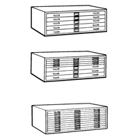 Classeurs en acier pour plans, 5 Tiroirs, 40-3/8" la x 29-3/8" p x 16-1/2" h Distribution Élite MP