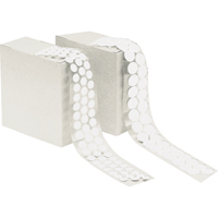 Attache en rondelle, Crochet, 1/2" dia., Adh&eacute;sif, Blanc Distribution Élite MP